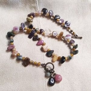 2x Wrap Bracelet | Semi-Precious Stone Beads: Rhodochrosite Ametrine Agate +++